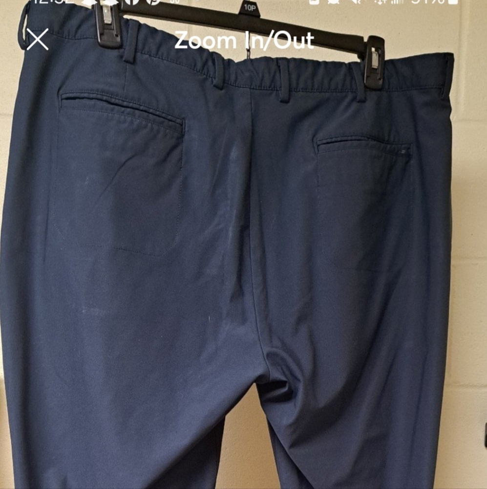 Men's Greg Norman 42×32 Blue Dress  Pants. - Picture 2 of 9